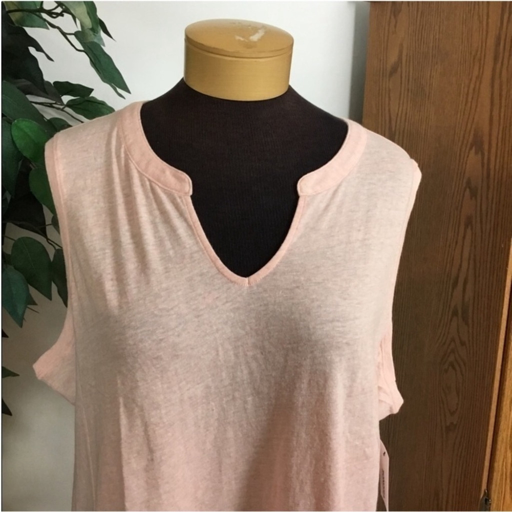 Sonoma sleeveless pullover top Woman’s size XXL peplum style Ana pink - Picture 8 of 11